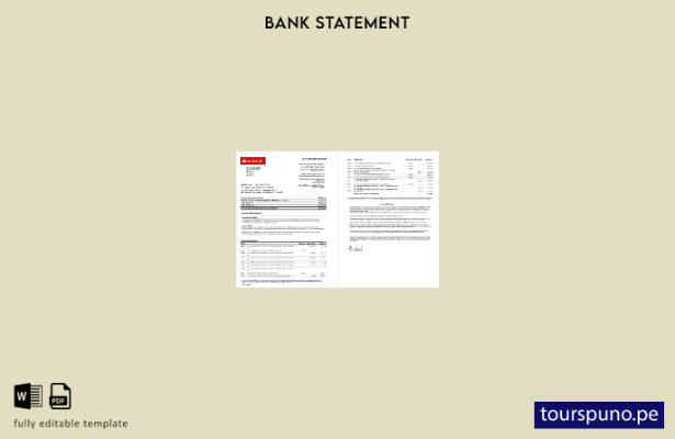 Plantilla de Excel (páginas) de extracto bancario de Santander del Reino Unido l