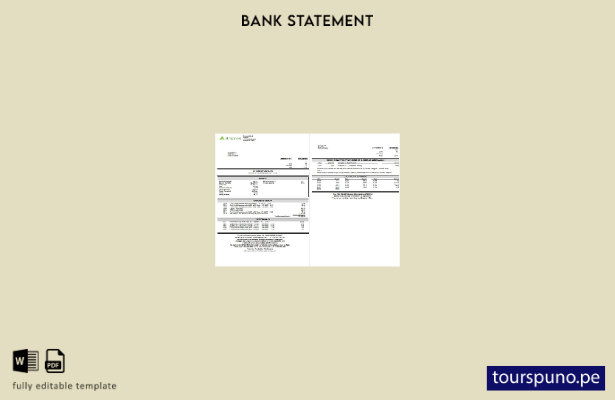 lista para imprimir plantilla de página de Word de extracto bancario de Regions