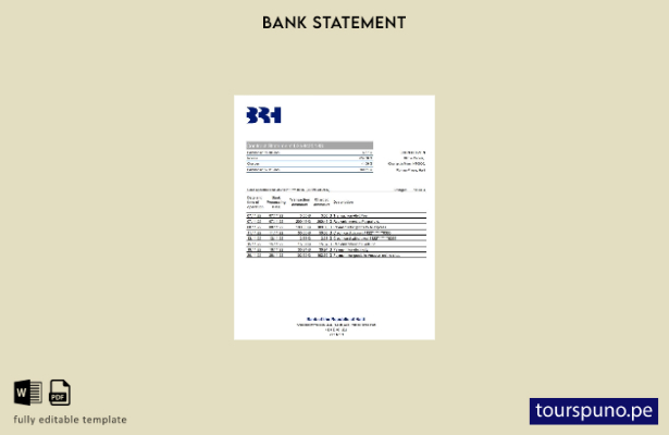 listo para imprimir plantilla de Excel de extracto bancario BRH de Haití