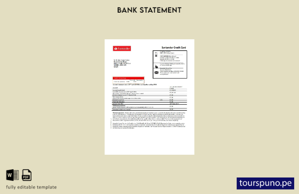 listo para imprimir plantilla de word   extracto bancario del comprobante de d 2