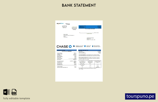listo para imprimir plantilla de word   extracto de tarjeta de crédito del banco