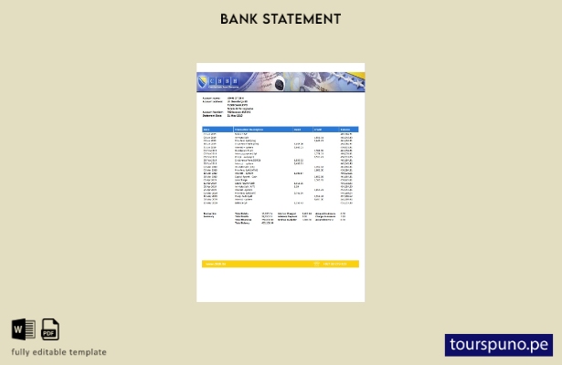 listo para imprimir plantilla de word   extracto del banco central de bosnia y h