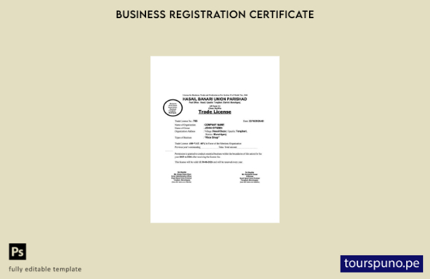 listo para imprimir Plantilla de plantilla de Word y PDF de licencia comercial 1
