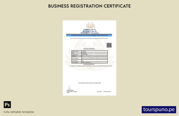 listo para imprimir Plantilla de registro de número de identificación de contrib