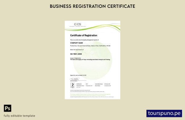 listo para imprimir Reino Unido Florida Cerrar certificado de registro Plantilla