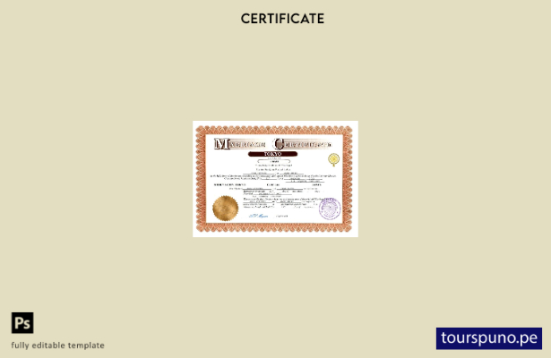 Listado para imprimir Certificado de matrimonio de Japón Plantilla en Word y PDF