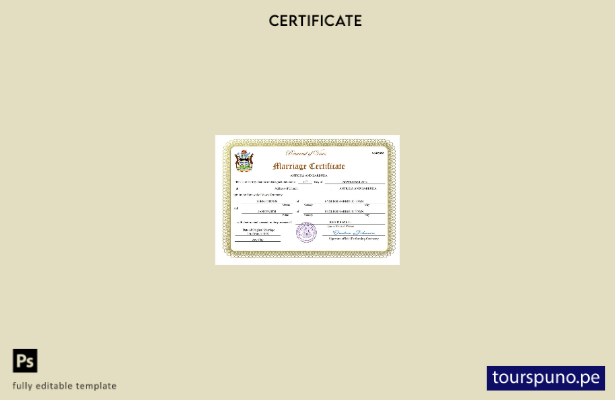 listo para imprimir certificado de matrimonio de Antigua y Barbuda Plantilla en