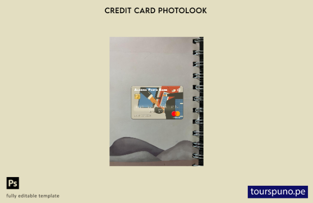 listo para imprimir Argelia Algérie Poste Bank mastercard photolook plantilla fr