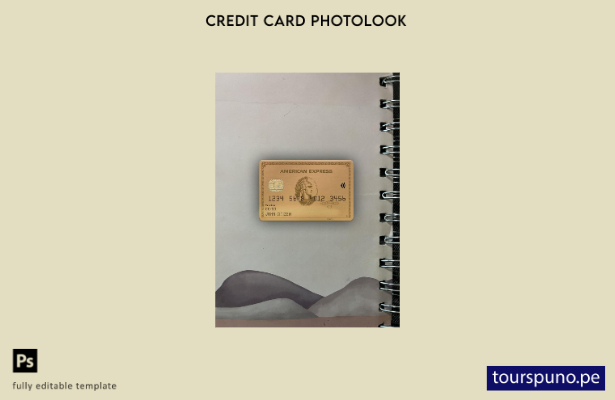 listo para imprimir EE.UU. Maryland Howard Banco personal AMEX plantilla frontal