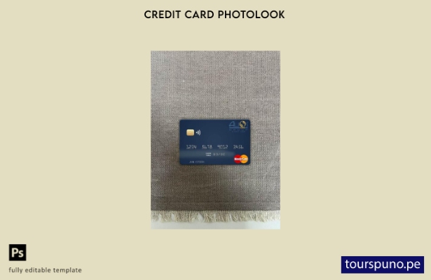 listo para imprimir Gabón Alios Francia mastercard photolook plantilla frontal