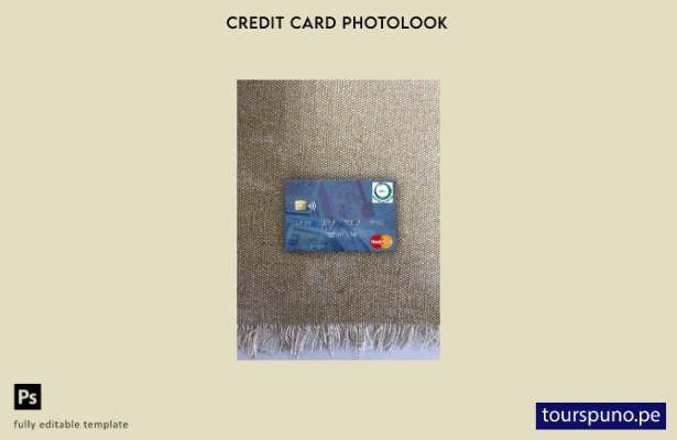 listo para imprimir Guinea Bissau Banco Da Uniao mastercard photolook plantilla