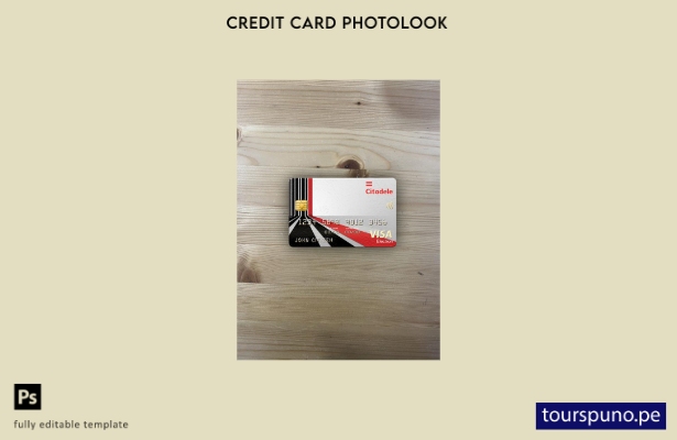 listo para imprimir Lituania (Litva) Citadele banco visa tarjeta electrónica fot