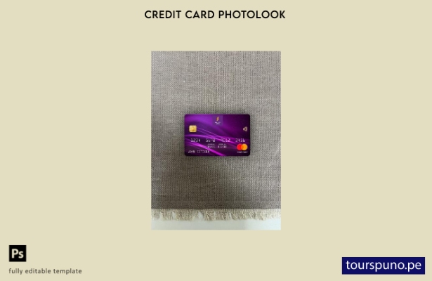 listo para imprimir Nigeria Polaris Bank mastercard photolook plantilla frontal