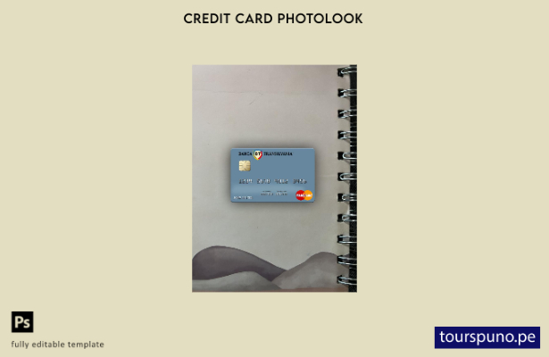 listo para imprimir Rumania Banca Transilvania mastercard photolook plantilla fr