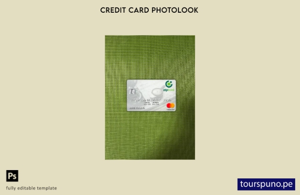 listo para imprimir plantilla frontal de Hungría OTP Bank mastercard photolook