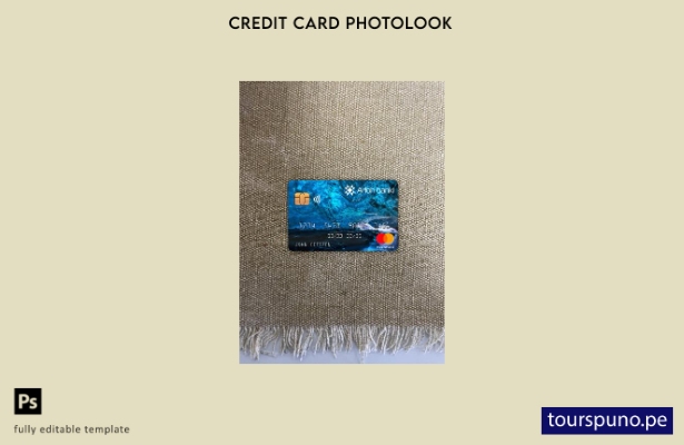 listo para imprimir plantilla frontal de Islandia Arion mastercard photolook