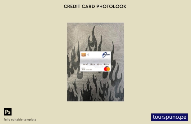 listo para imprimir plantilla frontal de apariencia fotográfica de tarjeta de  2