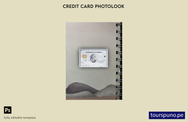 listo para imprimir plantilla frontal de apariencia fotográfica de tarjeta pla 4