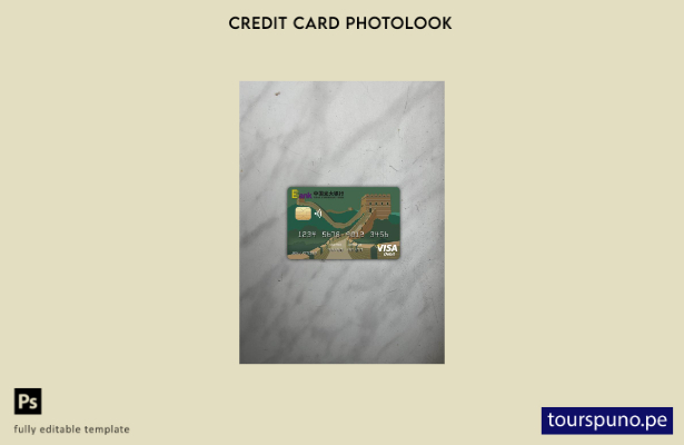 listo para imprimir plantilla frontal de apariencia fotográfica de tarjeta vis 4