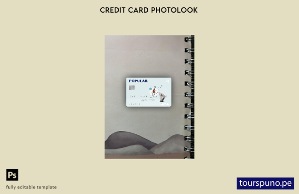 listo para imprimir plantilla frontal de apariencia fotográfica de tarjeta vis 6