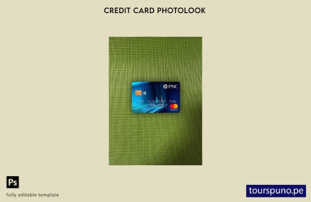 listo para imprimir plantilla frontal de aspecto fotográfico azul mastercard del