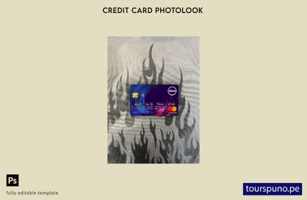 listo para imprimir plantilla frontal de aspecto fotográfico de Mastercard d 101