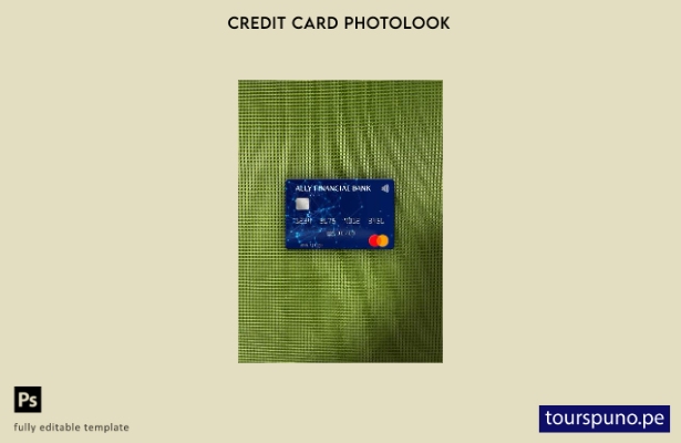listo para imprimir plantilla frontal de aspecto fotográfico de Mastercard d 128