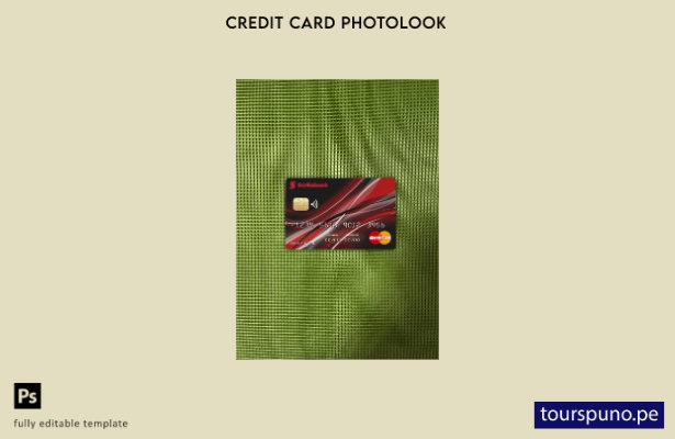 listo para imprimir plantilla frontal de aspecto fotográfico de Mastercard de Ca