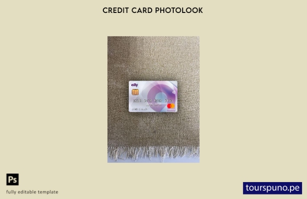 listo para imprimir plantilla frontal de aspecto fotográfico de Mastercard de US
