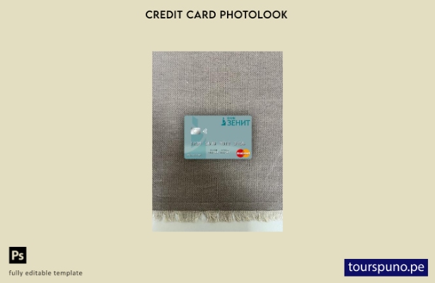 listo para imprimir plantilla frontal de aspecto fotográfico de mastercard ZENIT