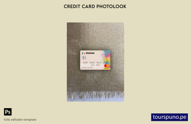 listo para imprimir plantilla frontal de aspecto fotográfico de mastercard d 122