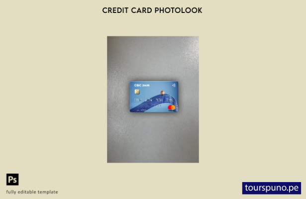 listo para imprimir plantilla frontal de aspecto fotográfico de mastercard d 134