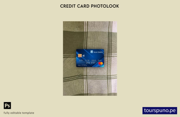 listo para imprimir plantilla frontal de aspecto fotográfico de mastercard d 164