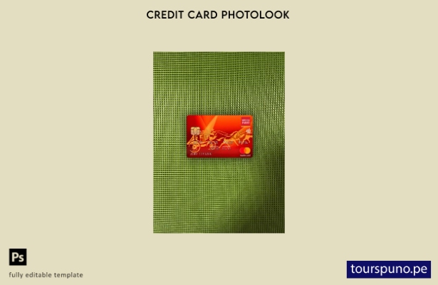 listo para imprimir plantilla frontal de aspecto fotográfico de mastercard d 171