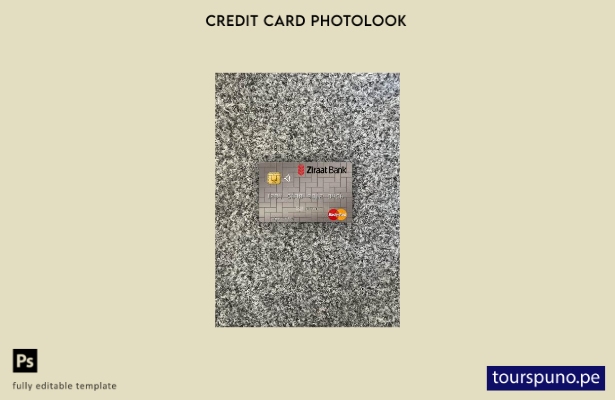 listo para imprimir plantilla frontal de aspecto fotográfico de mastercard d 172