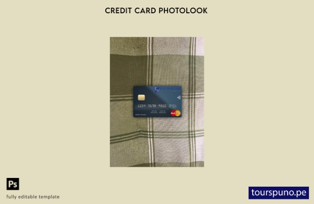 listo para imprimir plantilla frontal de aspecto fotográfico de mastercard de Dj