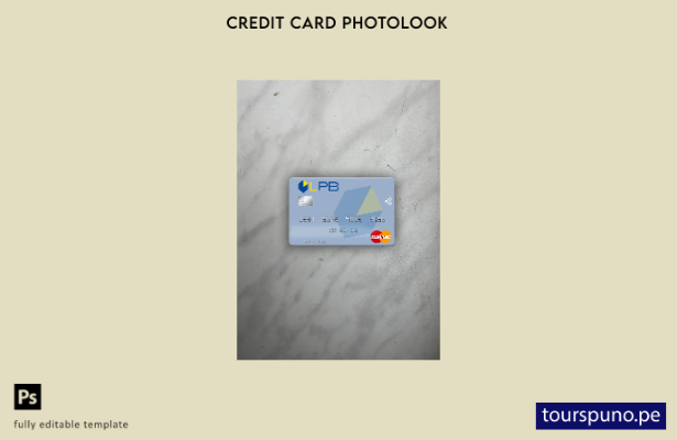 listo para imprimir plantilla frontal de aspecto fotográfico de mastercard de Le