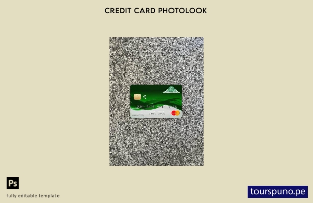 listo para imprimir plantilla frontal de aspecto fotográfico de mastercard de 30