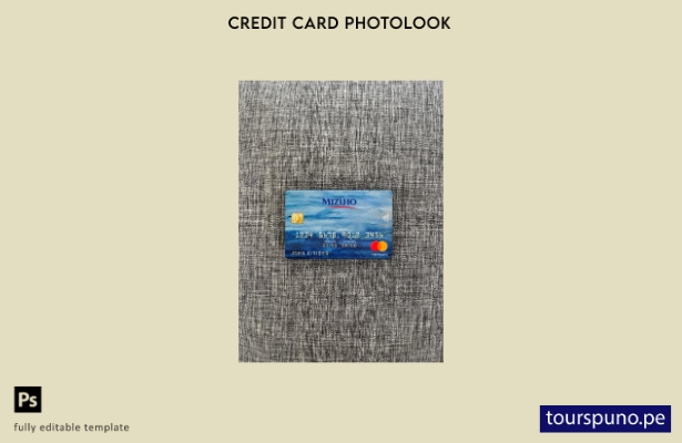 listo para imprimir plantilla frontal de aspecto fotográfico de mastercard de 50
