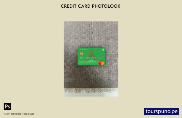 listo para imprimir plantilla frontal de aspecto fotográfico de mastercard de 80