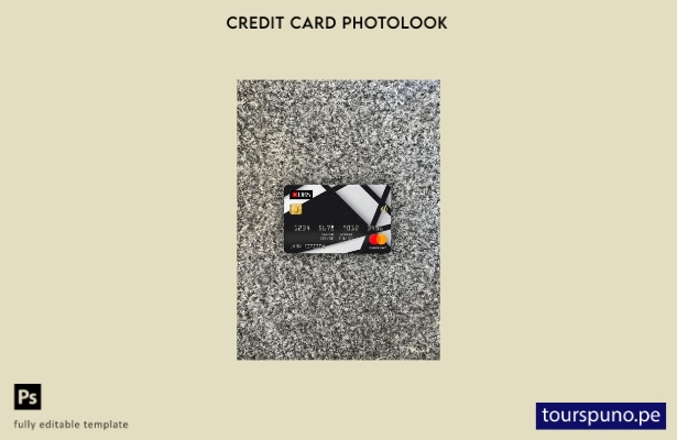 listo para imprimir plantilla frontal de aspecto fotográfico de mastercard de 98