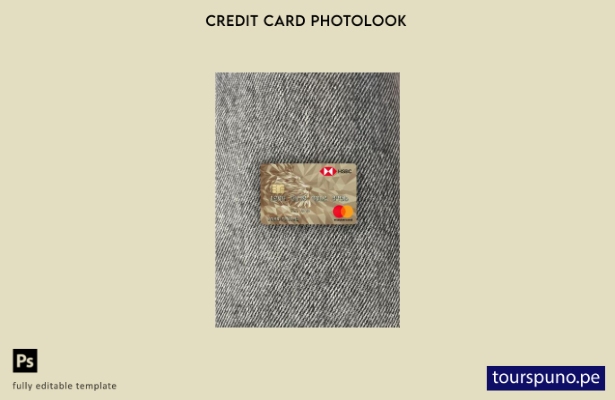listo para imprimir plantilla frontal de aspecto fotográfico de tarjeta de cré 3