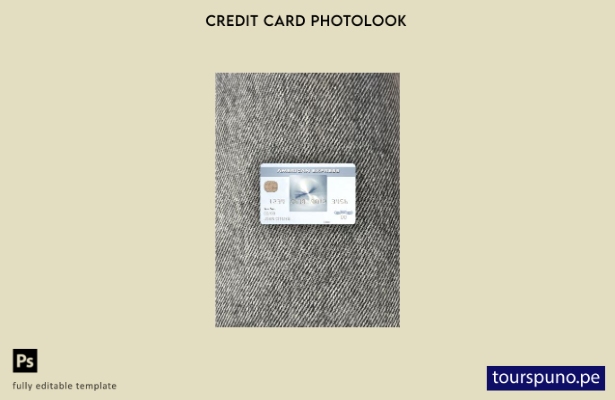 listo para imprimir plantilla frontal de aspecto fotográfico de tarjeta de cré 6