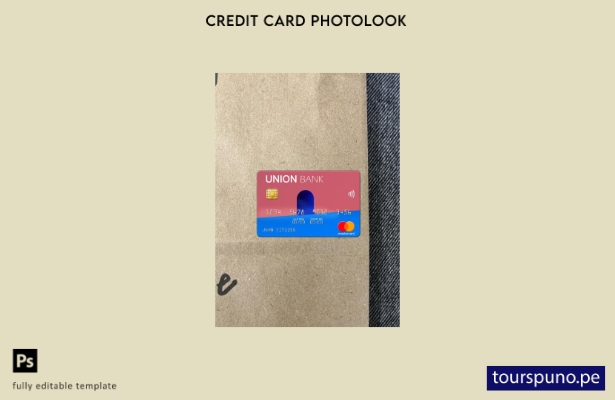 listo para imprimir plantilla frontal de aspecto fotográfico mastercard de Alban