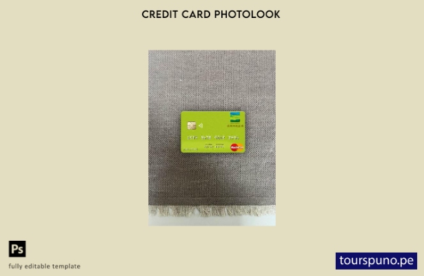 listo para imprimir plantilla frontal de aspecto fotográfico mastercard de Jap 1