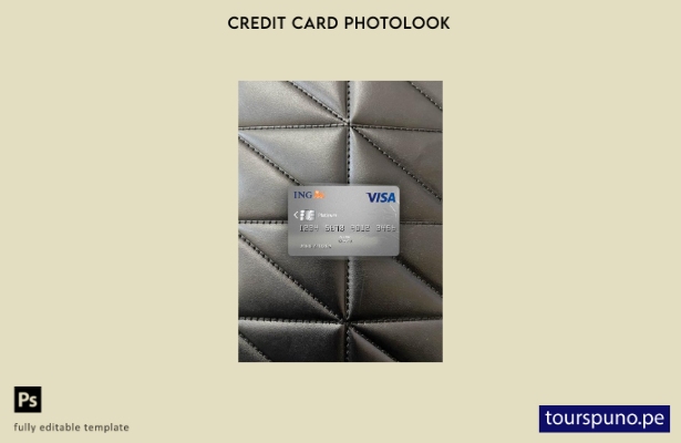 listo para imprimir plantilla frontal de aspecto fotográfico platino de tarjeta