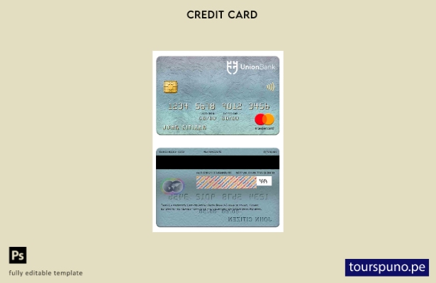 lista para imprimir la plantilla de mastercard del banco Liechtenstein Union Ban