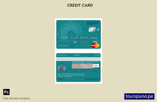 lista para imprimir plantilla de débito mastercard del banco Argentina BBVA
