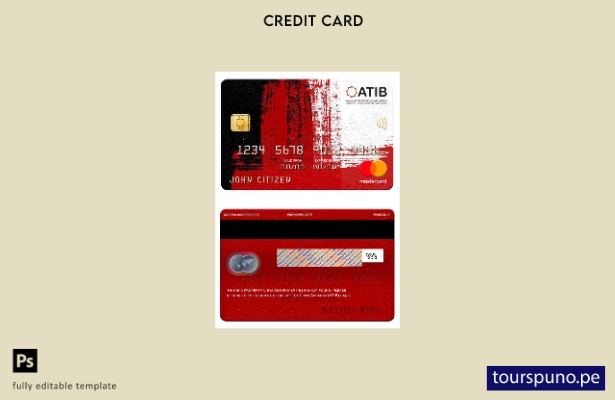 lista para imprimir plantilla de mastercard del banco Libia Assaray (ATIB)