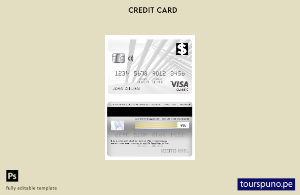 lista para imprimir plantilla de tarjeta clásica visa USA First Bank of Wiki